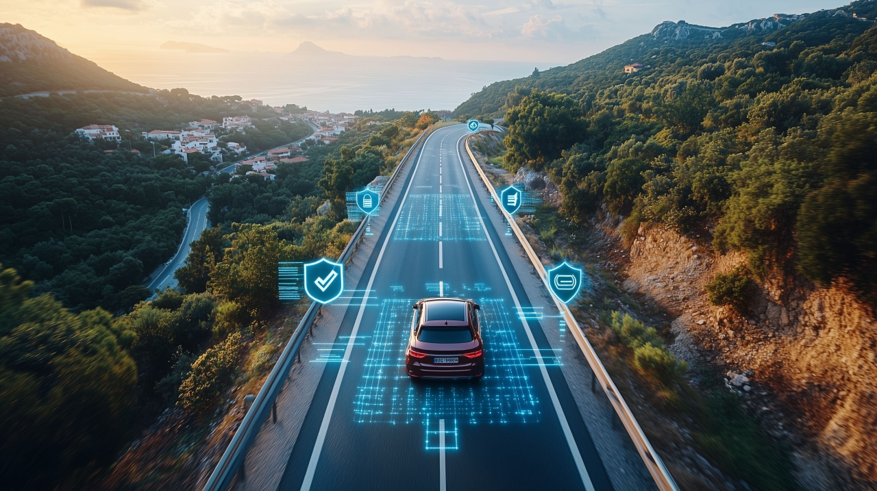 autonomes-fahren-mit-integrierter-symbolen-fuer-kfz-versicherung | CC: Marco Verch